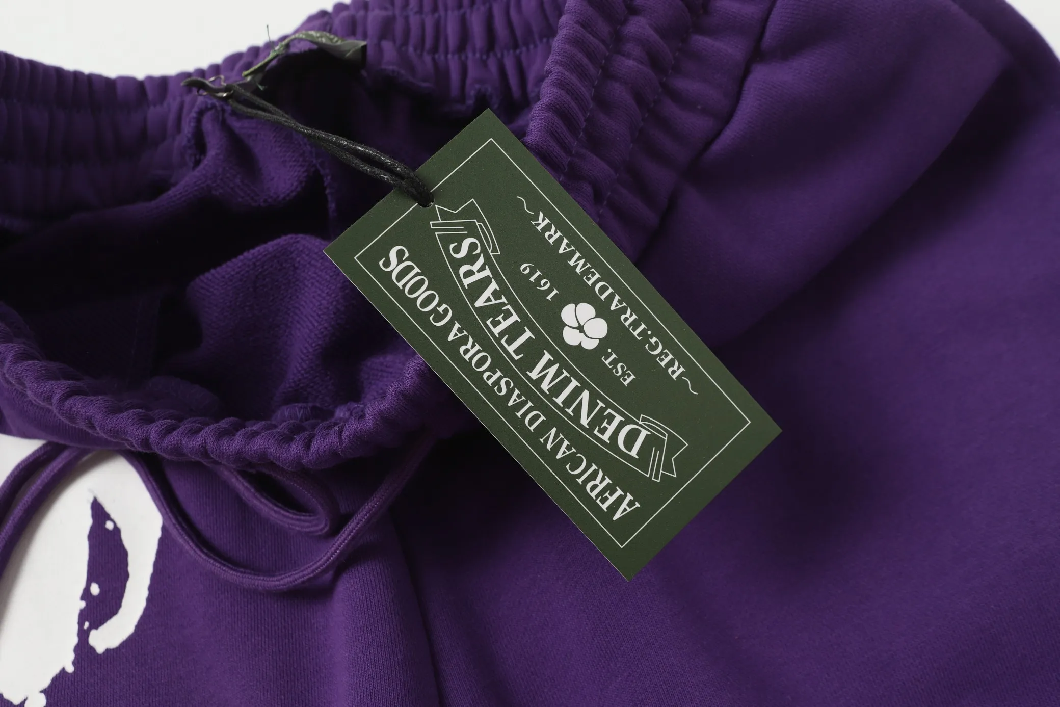 8622#DENIM TEARS Kapok European and American fashion brand high-quality shorts set Color Black Gray Purple Size S-XL